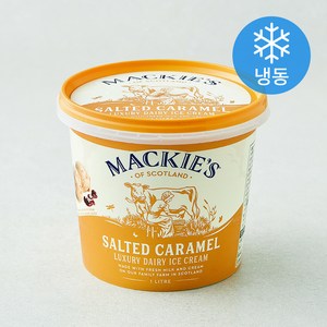 맥키스 솔티드카라멜 럭셔리 데어리 아이스크림 (냉동), 1개입, 1L, 1개