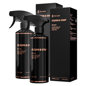 더클래스 클린 앤 코트 차량 실내 세정 코팅제, 500ml, 2개