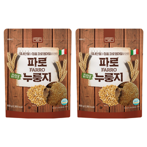 내추럴박스 파로 끓임용 누룽지 건강간식 국내산 백미, 600g, 2개