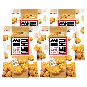 롯데웰푸드 쌀로만든 쌀로별 고소한맛, 156g, 4개