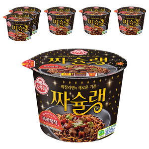 오뚜기 짜슐랭 용기 라면 125g, 6개