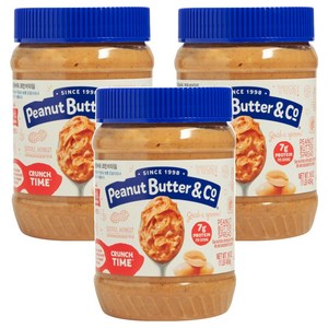피넛버터앤코 땅콩버터잼 크런치 타임, 454g, 3개