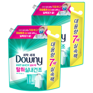 다우니 프리미엄 세탁세제 탈취 실내건조 액상세제 리필