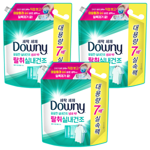 다우니 프리미엄 세탁세제 탈취 실내건조 액상세제 리필