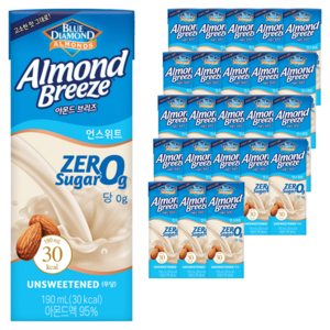 아몬드브리즈 언스위트, 190ml, 24개