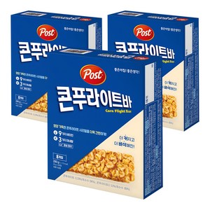 포스트 콘푸라이트바 8p, 280g, 3개