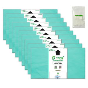 그린리필 매직캔 호환 리필 쓰레기 봉투 280 절약팩 포함, 25L, 10개