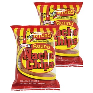 리코스 미니 라운드 나쵸칩, 80g, 2개