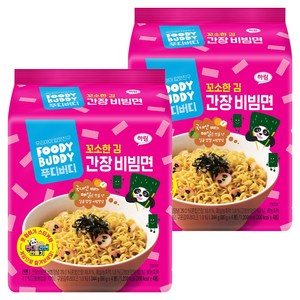 푸디버디 간장 비빔면 86g, 8개, (4개 X 2개)