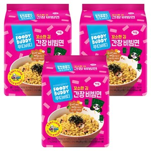 푸디버디 간장 비빔면 86g, 12개, (4개 X 3개)