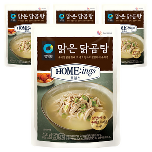 대상 청정원 호밍스 맑은 닭곰탕, 4개, 450g