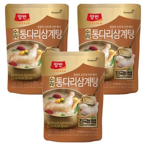 양반 수라 통다리 삼계탕, 460g, 3개