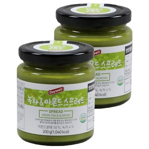 데이웰 녹차&아몬드 스프레드, 200g, 2개