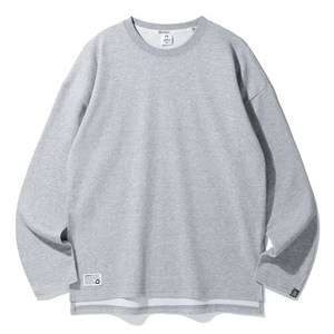 앨빈클로 남녀공용 세미 오버핏 무지 특양면 긴팔티셔츠 AVT363