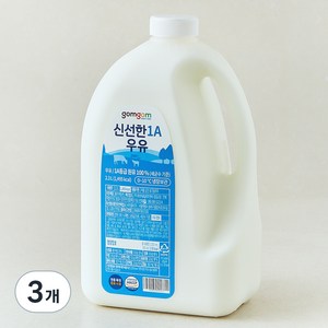 곰곰 신선한 1A 우유, 2.3L, 3개
