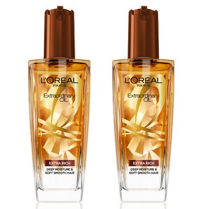 로레알파리 엑스트라오디네리 헤어오일 리치 브라운, 100ml, 2개