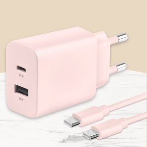 모잇 PD25W 2포트 PPS 초고속충전기 + CtoC 케이블 1.3m