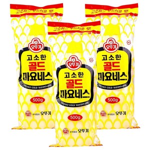 오뚜기 고소한 골드 마요네스, 500g, 3개