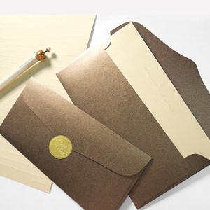투영디자인 럭셔리 펄 용돈봉투 10p + 스티커 10p, 브론즈, 10개