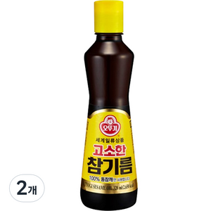 오뚜기 고소한 참기름 병, 320ml, 2개