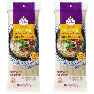 티아시아키친 라이스누들 쌀국수용 3mm, 250g, 2개
