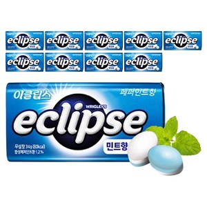 이클립스 페퍼민트향 캔디, 34g, 10개