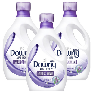 다우니 냄새 딥클린 액상세제 라벤더 클린 본품, 2L, 3개