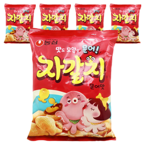 농심 자갈치, 90g, 5개
