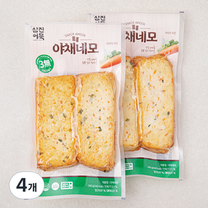 삼진어묵 야채네모, 4개, 240g