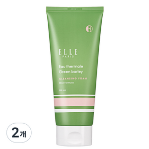 ELLE PARIS 오떼르말 그린베일리 클렌징폼, 200ml, 2개