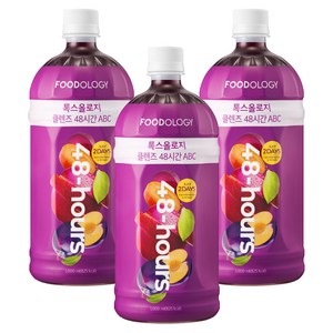 푸드올로지 톡스올로지 클렌즈 48시간 ABC, 1L, 3개
