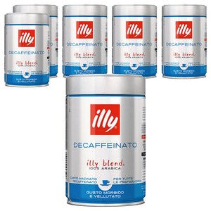 일리 디카페인 그라운드 분쇄원두, 250g, 6개