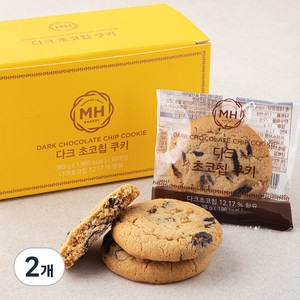 다크 초코칩 쿠키, 380g, 2개