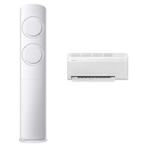 삼성전자 56.9㎡(17.2평) + 18.7㎡(5.7평) AI Q9000 홈멀티형 에어컨 AF60F17D11WRZ + 리모컨 세트 방문설치