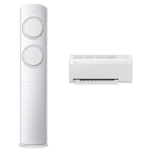 삼성전자 56.9㎡(17.2평) + 18.7㎡(5.7평) AI Q9000 홈멀티형 에어컨 AF60F17D11GRT + 리모컨 세트 방문설치