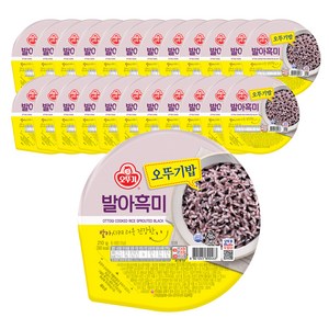 오뚜기 발아흑미 즉석잡곡밥, 210g, 24개
