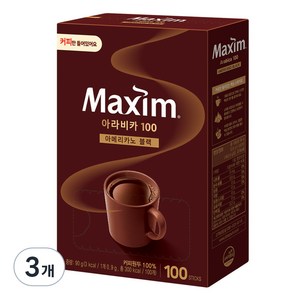 맥심 아라비카100 아메리카노 블랙, 900mg, 100개입, 3개