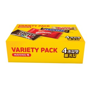 마즈 초콜릿 싱글 4종 버라이어티팩, 525g, 1세트