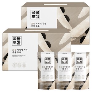 곡물도감 국산 21곡 서리태 가득 콩물두유, 180ml, 30개
