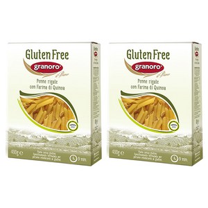 그라노로 글루텐프리 펜네 리가테 콘 파리나 디 퀴노아, 400g, 2개