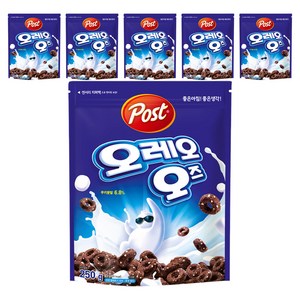 오레오오즈 시리얼, 250g, 6개
