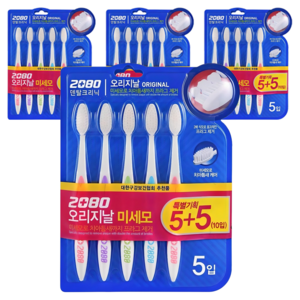 2080 오리지날 미세모 칫솔, 10개입, 4개