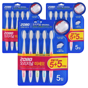 2080 오리지날 미세모 칫솔, 10개입, 3개