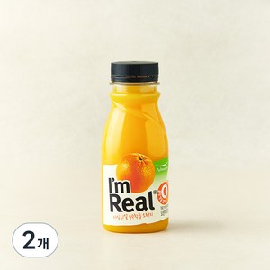 아임리얼 순수착즙 오렌지 주스, 190ml, 2개