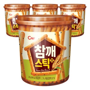 청우식품 참깨스틱 진, 220g, 4개