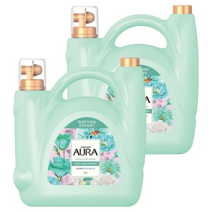 아우라 7일 향기지속 섬유유연제 스모키머스크 플러스 본품, 5.5L, 2개