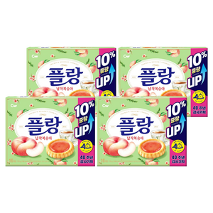청우식품 플랑 납작복숭아, 176g, 4개