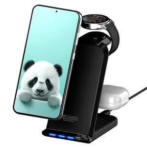 제이원 3in1 휴대폰 블루투스 이어폰 갤럭시워치 멀티 고속 무선 충전 스탠드 23W