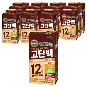 베지밀 고단백 두유 초코, 190ml, 16개