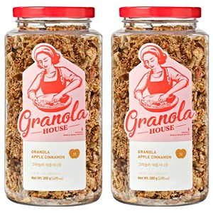 그래놀라하우스 그래놀라 애플시나몬, 300g, 2개
